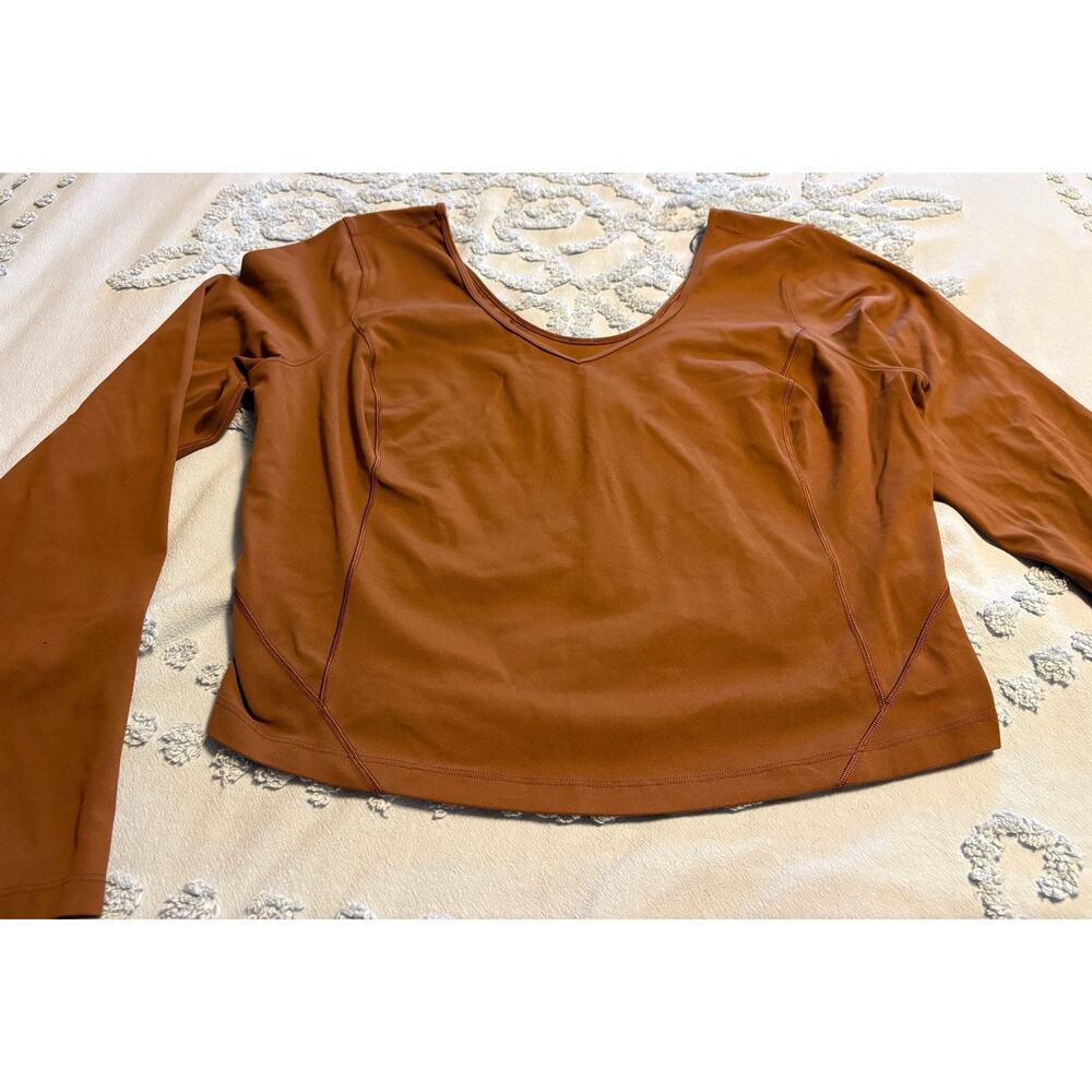 Lululemon Long Sleeve Power Crop Top